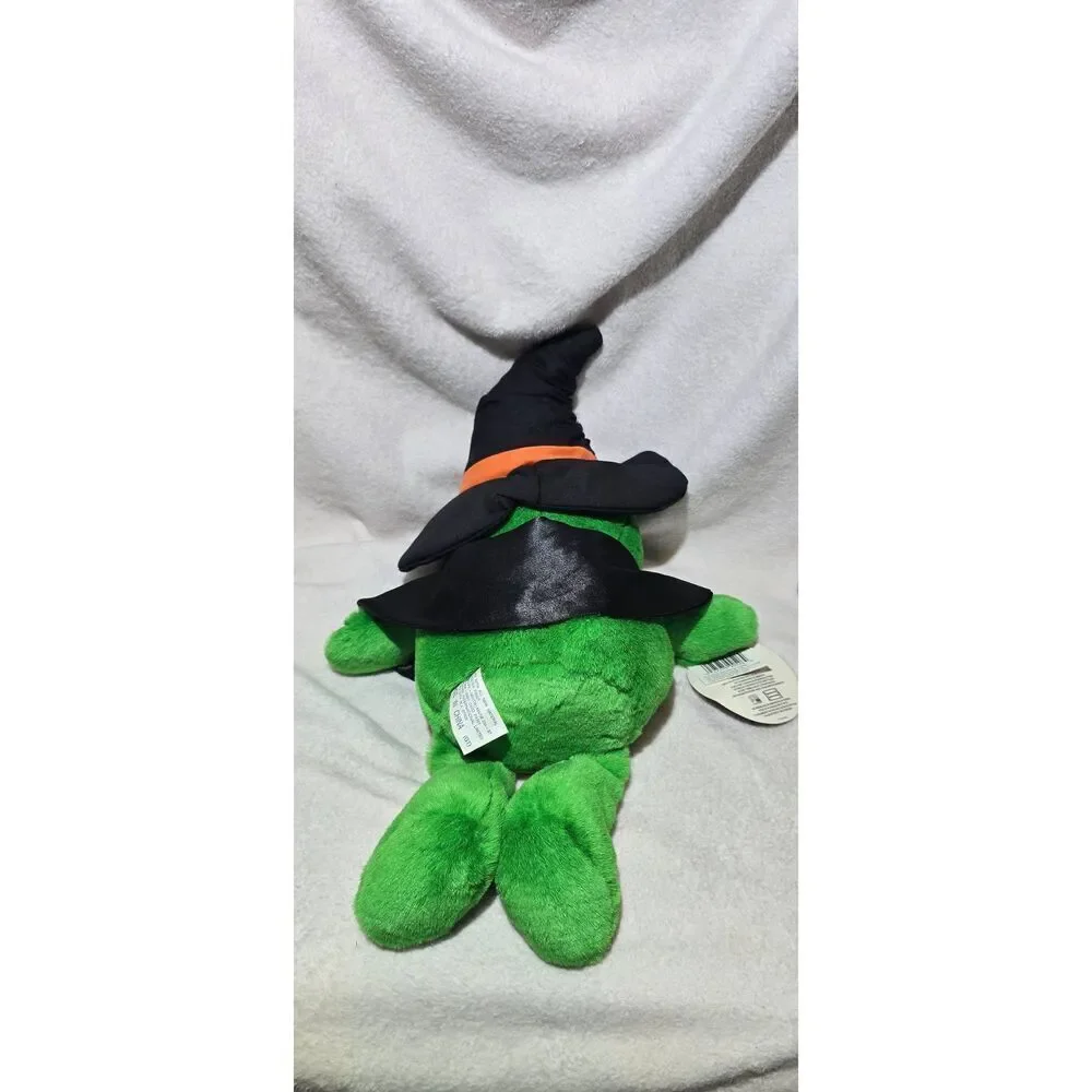 Smiley Halloween Electronic Tickle Wiggle Talking Green Witch toy